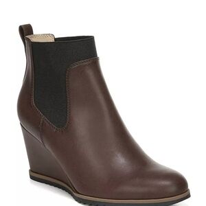 SOUL by Naturalizer Hawkins Brown Wedge Ankle Boots 6.5 Women’s